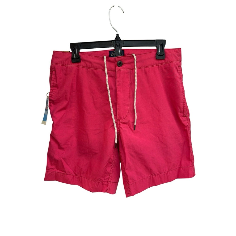 Faherty All Day Shorts Mens 31 Red Chino Drawstring MSS1601-RED NEW